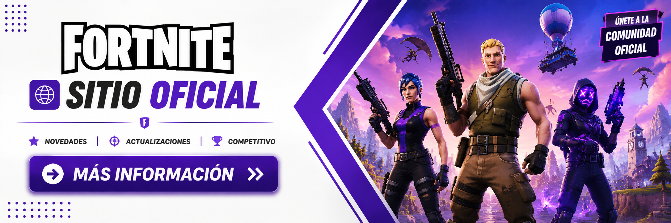 Sitio oficial de Fortnite