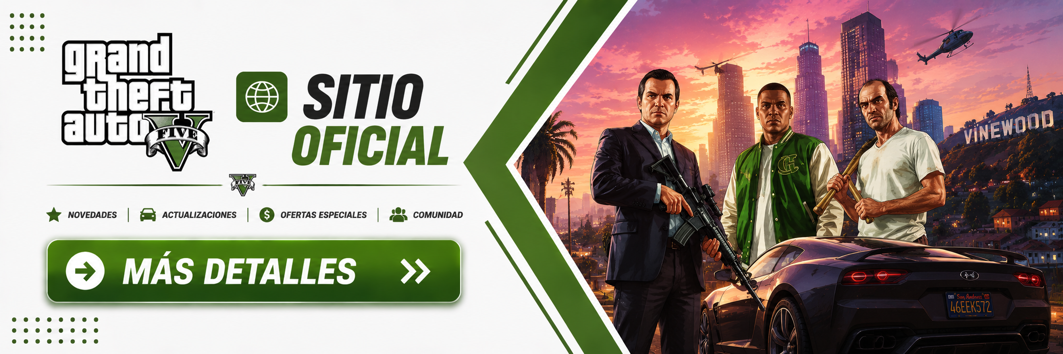 Sitio oficial de Grand Theft Auto V