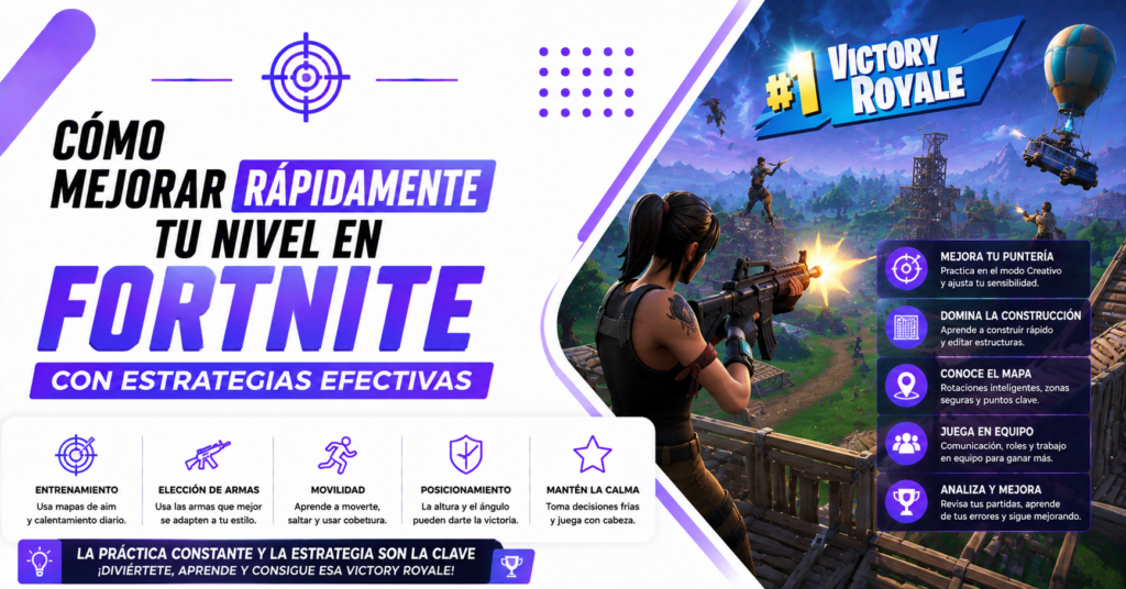 Cómo mejorar rápidamente tu nivel en Fortnite con estrategias efectivas