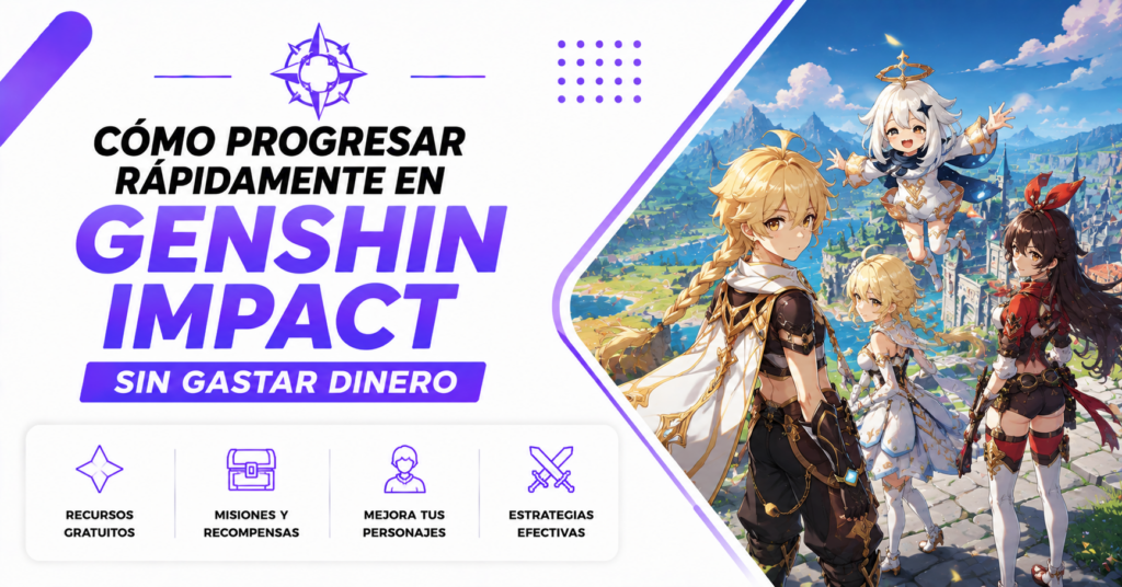 Cómo progresar rápidamente en Genshin Impact sin gastar dinero